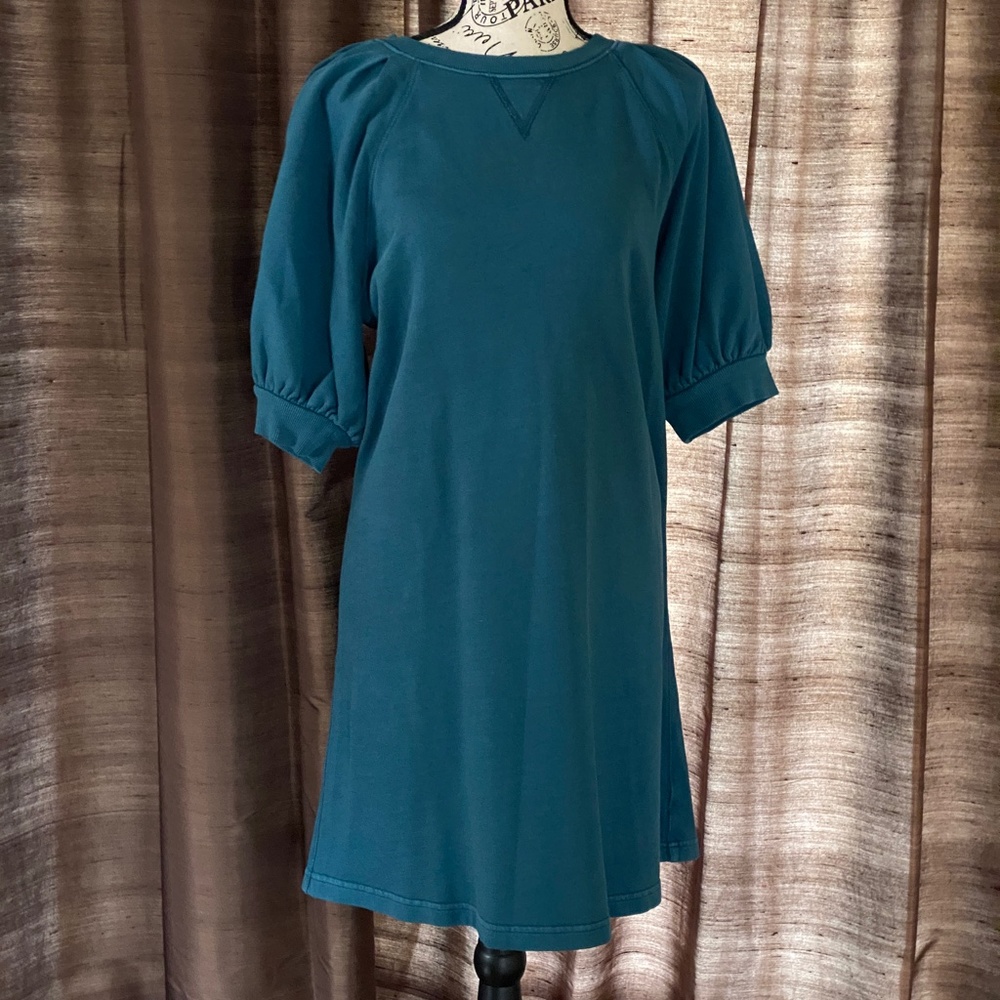 5 for $15 🌸 UNIVERSAL THREAD | Puff Short Sleeve T-Shirt Dress in Teal, Size M